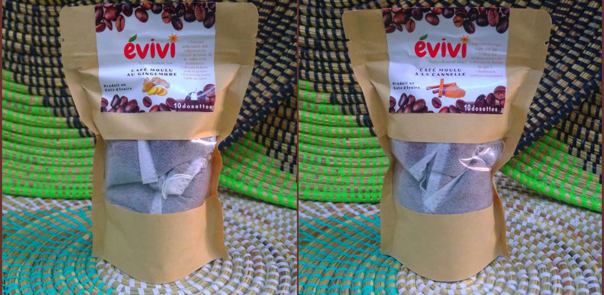 Café gingembre et cacao évivi infusion naturel